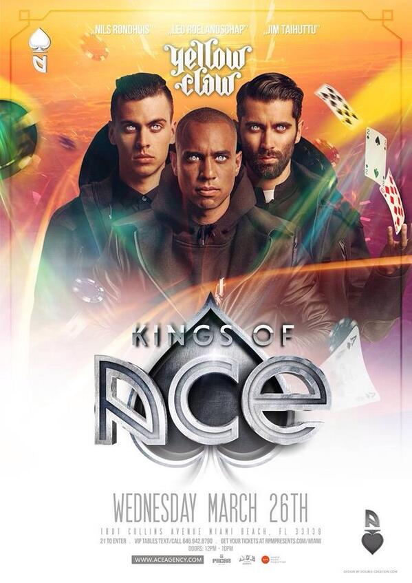 We sure hope that Miami is ready for that real <a href="/YELLOWCLAW/">YELLOW CLAW</a> shit! #design by <a href="/DoubleCreation/">Double Creation</a> #BelieveTheHype #WMC2014
