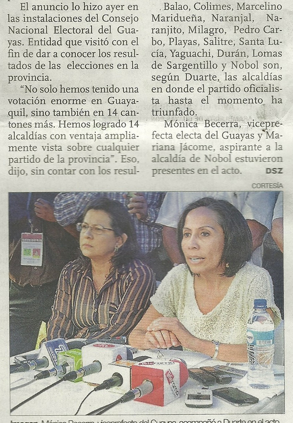 ApoyoaMonica's tweet photo. A consolidar la Revolución Ciuadana en Guayas @35PAIS @MonicaBecerraC @35PAIS_Guayas http://t.co/REYwMLpZwo