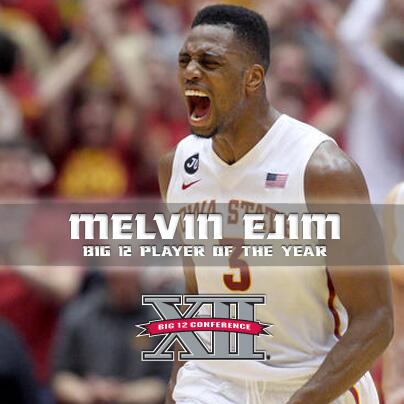Big12Conference's tweet photo. .@CycloneMBB forward Melvin Ejim is the #Big12MBB Player of the Year! http://t.co/7IsLovM991