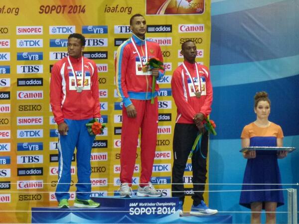 Triple Jump indoor champions! #sopot2014 #WorldIndoors