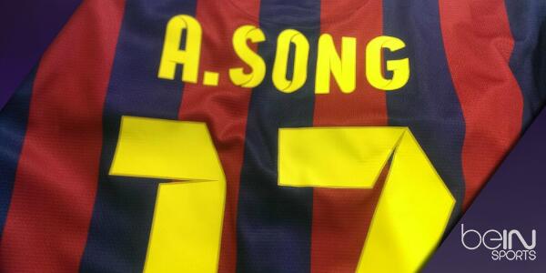 beinsports_FR's tweet image. RT ce message et tentez de gagner le maillot dédicacé d'Alex Song / Follow @beinsports_FR pour jouer #LECLUB