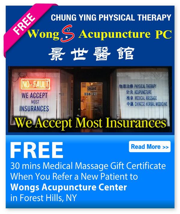 718coupon's tweet photo. http://t.co/ynQ7WfunSi #wongsacupuncturepc #acupuncture #acupuncturetherapy #medicalmassage #foresthills http://t.co/s9lADYPIU0