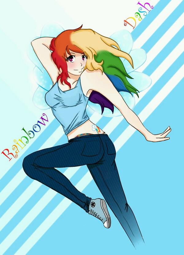 Rainbow Factory Dash In My Not Insane Human Form Walking Around Ponyville Http T Co Nza0vgyaat