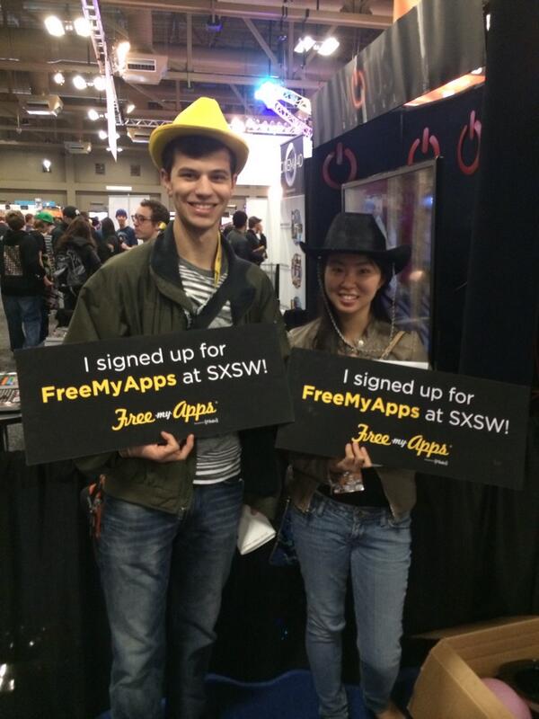 FreeMyApps's tweet photo. Look at how awesome our new users are! RT @KingOfNY6 Happy @FreeMyApps users!! #FMASXSW http://t.co/sCz45v6Klx