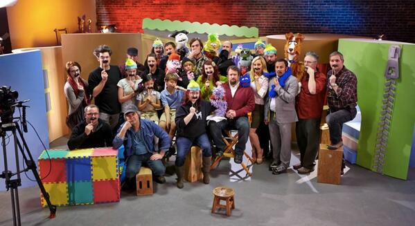 Funporium's tweet photo. Thanks to all our amazing Puppet Champions!  Into post-production we go! :) http://t.co/naA2H78W9H