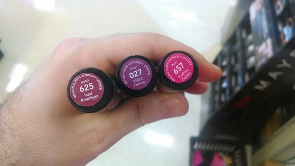 GentlyPress's tweet image. And now lipstick! #Helpmechoose