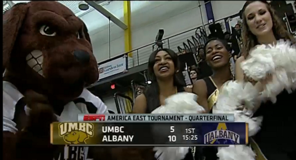Picture with <a href="/UMBC_Cheer/">UMBC Cheerleading</a>!