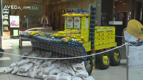 ‘Canstruction’ campaign underway at <a href="/ConestogaMall/">Conestoga Mall</a> as <a href="/FoodBankWatReg/">The Food Bank of Waterloo Region</a> says need is growing: bit.ly/1dFJM6T