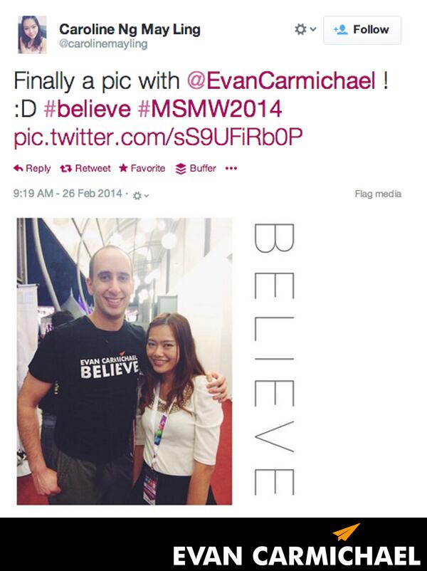 EvanCarmichael's tweet photo. At #MSMW2014 with @carolinemayling http://t.co/jmoJiGXjvG