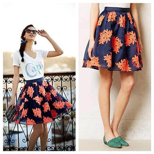 Wallshops's tweet photo. Winner of #‎SkirtSunday is this beauty from @Anthropologie Share with us your favorite skirts! http://t.co/tZy3aL25Xn http://t.co/4cFdEka7lI