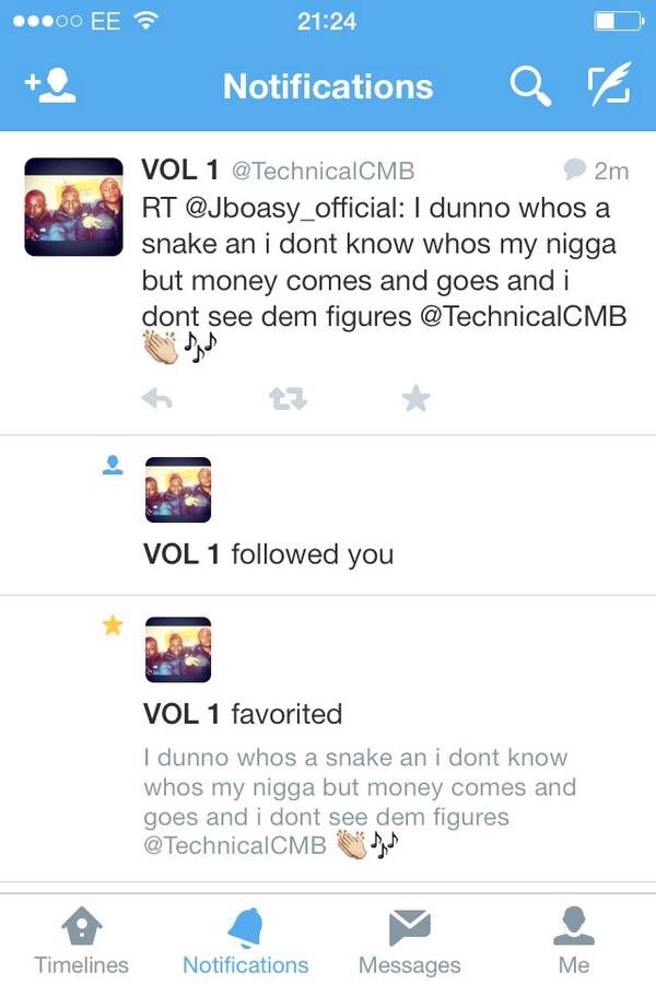 TechnicalCMB's tweet photo. No Problem 👊@Jboasy_official: Yess techz blowing up my notifications my nigg😎👍 http://t.co/hmyvM3EM5r