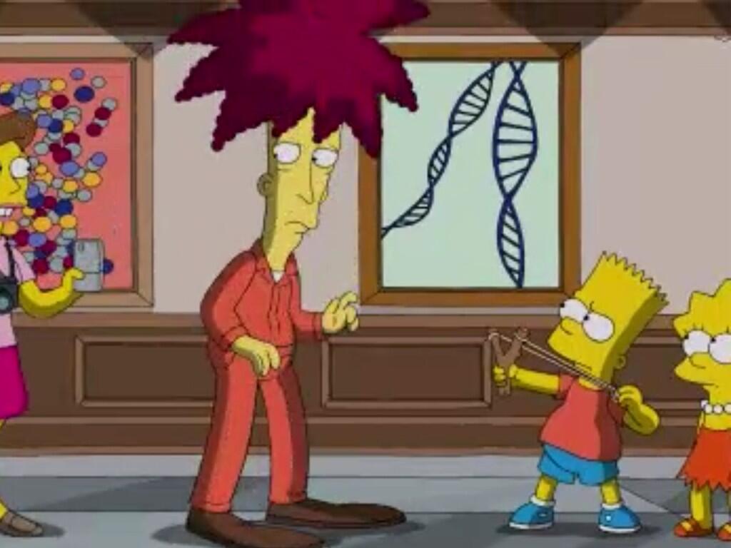 @NonGMOProject Lucy Simpson takes on evil food scientist Sideshow Bob, &quo...