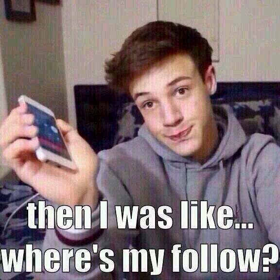 Angeltroye's tweet image. #FolllowMeCam @CameronDallas LIKE OMFG THIS WILL BE ME AFTER THE FOLLOWING SPREE