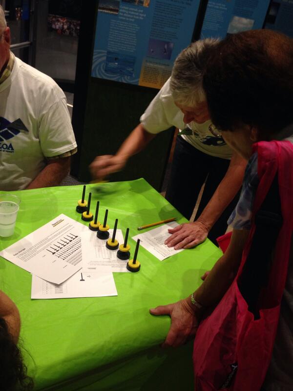 ahia808's tweet image. Hawaiian grammer in tangible model computer hard drives #NanoDays is @Imiloa #JTTU