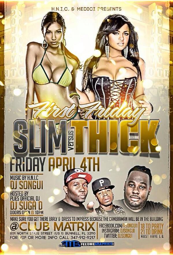 ClubMatrix32110's tweet image. April 4th it's going down Slim Vs Thick ayee
