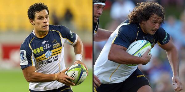 Congratulations to 2 <a href="/BrumbiesRugby/">ACT Brumbies</a> players - @MattToomua on his 50th &amp; <a href="/jeanpierresmit1/">JP Smith</a> on his 1st #SuperRugby cap!