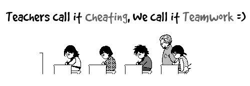 Cheating or teamwork
