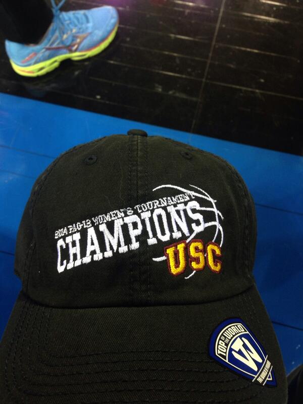 USCWBB's tweet photo. Women of Troy are the 2014 Pac-12 tournament champions. http://t.co/DB3tmOeTKV