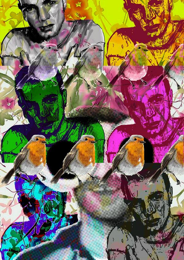 SalmonNugget's tweet image. A sample pic I made for my grade 12 photoshop class. oh yeah. those are my #DrawQuest pics LOL