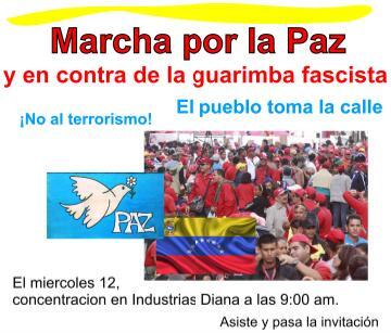 Cortezaaguero's tweet photo. #MaduroPazYPatria este 12M a las 9 am Valencia le da un Parao al fascismo >> RT RT http://t.co/ROR6djvSLJ