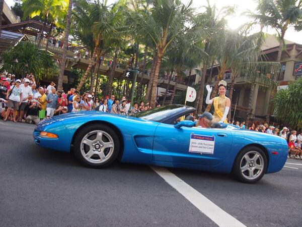 honolulufest's tweet photo. Honolulu festival grand parade at Waikiki now ! http://t.co/s1Jv7XekLg