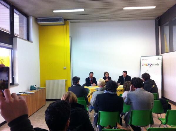 sul <a href="/TrenoVerde/">Treno Verde - Legambiente</a> stiamo presentando la prima #greenstation d'#abruzzo e la seconda in #italia