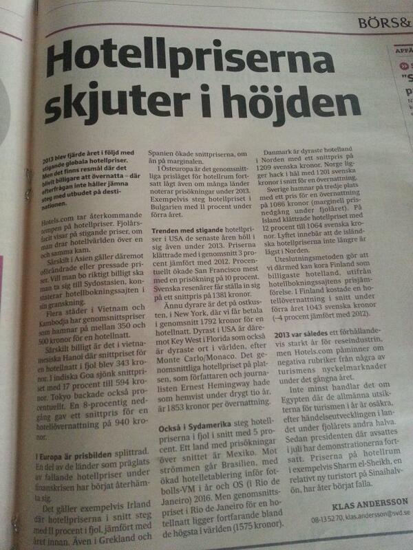 RazorOtto's tweet photo. Hotellpriserna skjuter i höjden. Läs mer på http://t.co/Sia2LzE2W2. http://t.co/Rouo4J19Lh