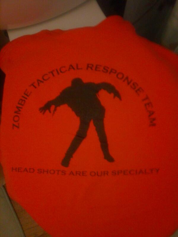 jholcomb666's tweet photo. Zombie response team..ive got my shirt http://t.co/jkj2Mvf34E