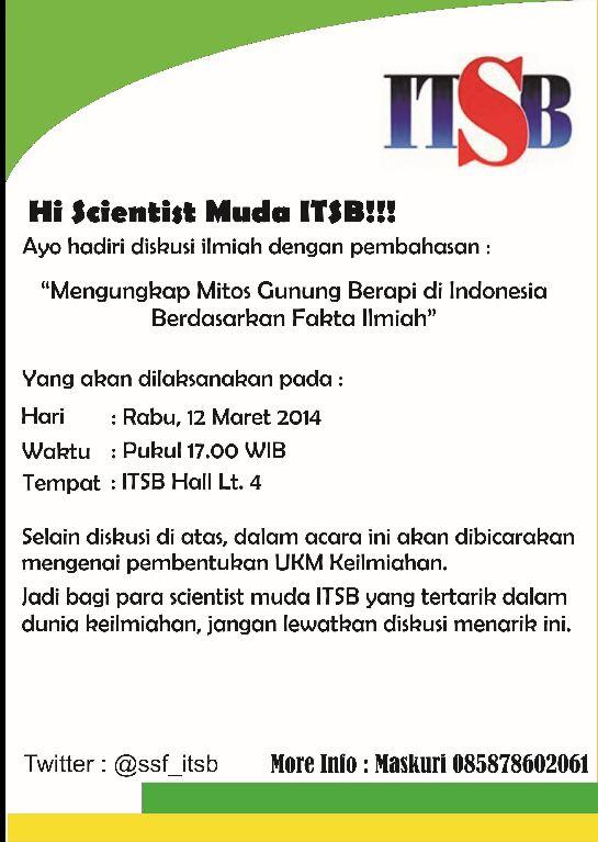 Keilmiahan ITSB tweet media