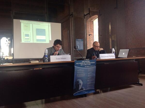 FGuarinelli's tweet photo. è iniziato il primo incontro del convegno su Mario #Luzi #statale #profVerdino #PerilBattesimoDeiNostriFrammenti http://t.co/f9fFqDa5uP