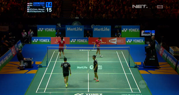 mdtvindonesia's tweet image. Yang kemarin malam ga nonton #NETAllEngland2014 pasti sekarang lagi seru neh liatnya hihiihi dag dig dug kan ?