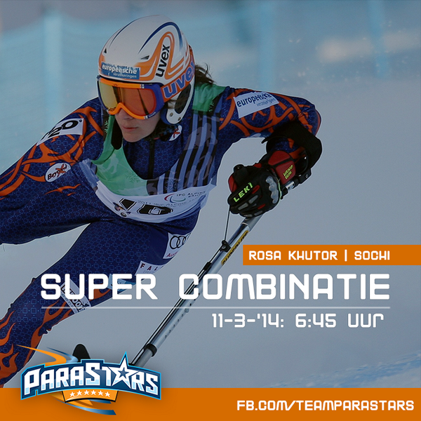Teamparastars's tweet photo. Volg @AnnaJochemsen dinsdag live op de Super Combinatie in #Sochi2014 om 06:45 op http://t.co/J4UiALPmAF http://t.co/WsnN4D4vIf