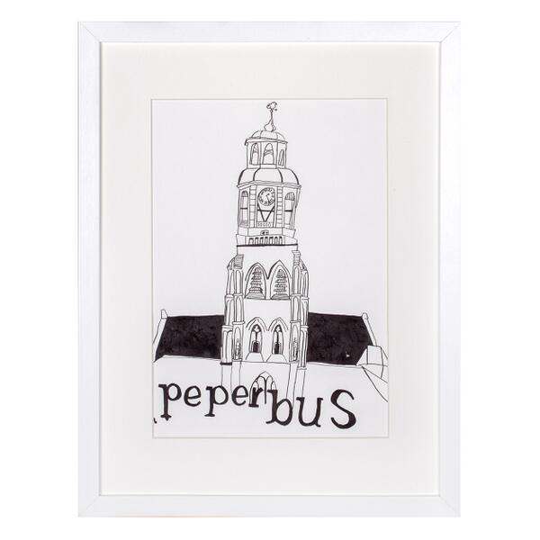 MadeInZwolle's tweet photo. Uitgelicht: Een werk van #LydiaKramer @LydIllustraties "Peperbus" te koop bij #MadeinZwolle. http://t.co/snhJjskGdj
