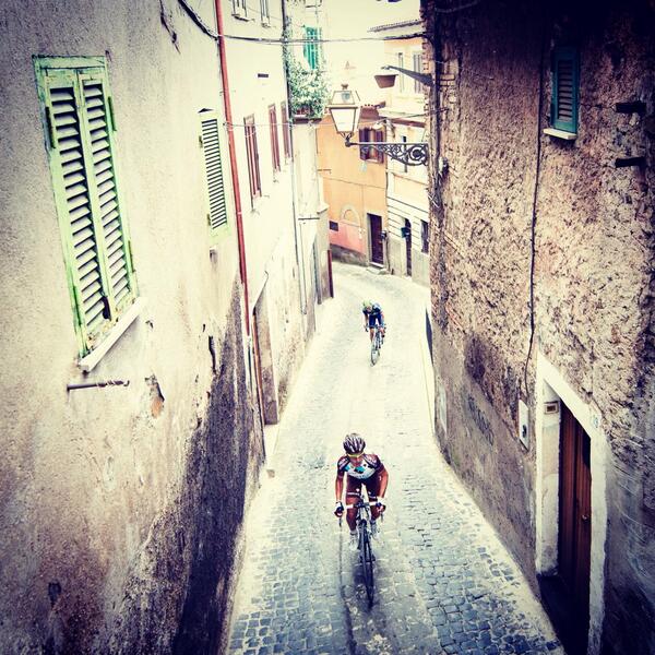 jeredgruber's tweet photo. Roma Maxima is a maddening race, but this road is amazing. http://t.co/z7bvcZQjSj