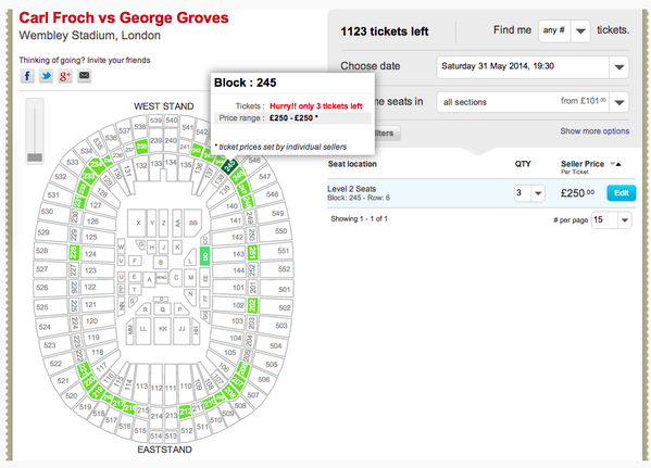 ChataApp's tweet image. Tickets flying out for Block 245 after rumour's about 245 being suspected entry route down! viagogo.co.uk/Sports-Tickets…