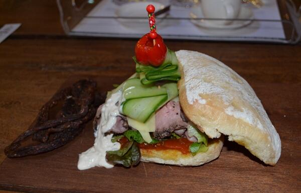 Check out <a href="/van_ryns_brandy/">Van Ryn's Distillery</a> 's mean siganture sandwich! We <a href="/HospitalityMktp/">HM</a> loved it.