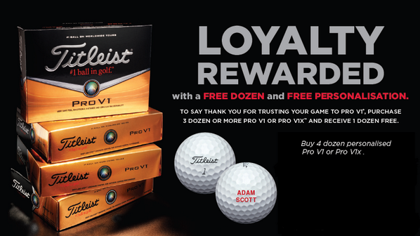 colgansports's tweet photo. Buy 3 dozen @Titleist Pro V1 or Pro V1X and receive a dozen more for FREE, with personalisation! #golf #performance http://t.co/o5BDZgg3Si
