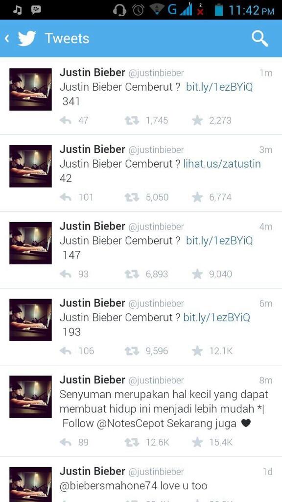 ColtonH_GF's tweet photo. justin bieber lawaq ke hack http://t.co/MIxnDa45an