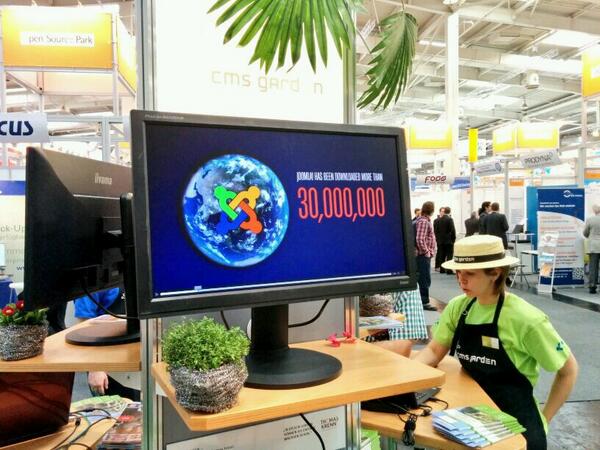 viktorvogel's tweet image. Joomla! rules! #cmsgarden #cebit #joomla
