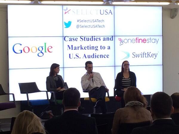 RichardStanbri1's tweet photo. Case studies panel starts. @Level39CW #selectusatech http://t.co/FyZuRoj2oW
