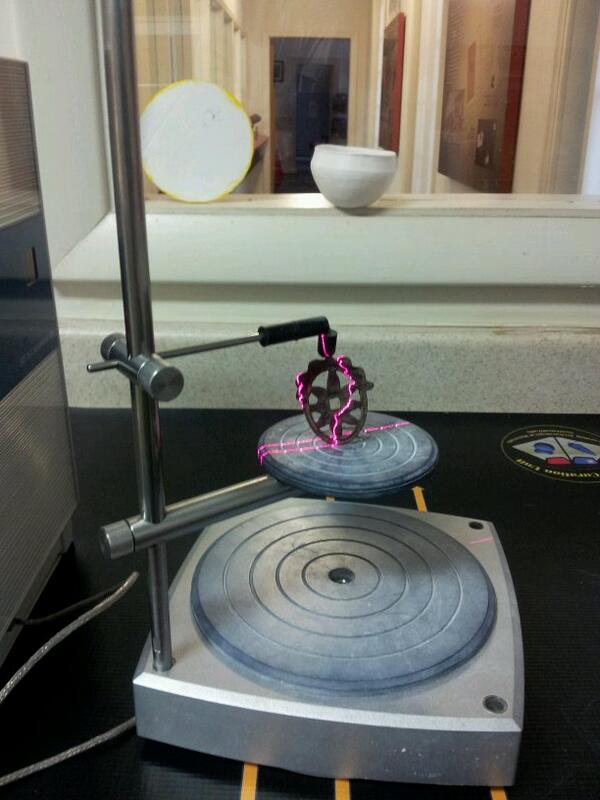 virtualcuration's tweet photo. Scanning at Ferry Farm today http://t.co/SoTktzdX50