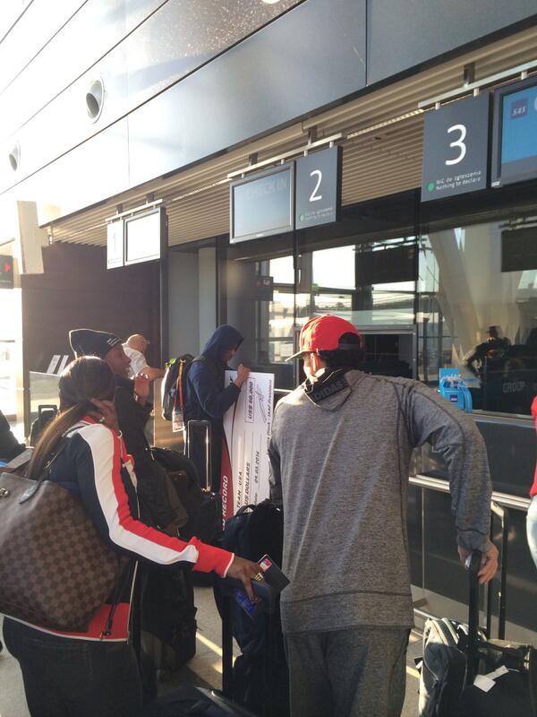 Anyone ever wonder how you get a huge check home? You have to carry it on instead of checking it. #Sopot2014