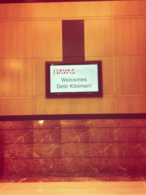 HavasMediaNA's tweet photo. A proper #WelcomeDebi at 101 Huntington this morning... @drkleiman http://t.co/PP6o41GKot