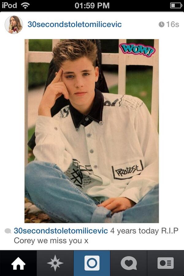BethanyFoden's tweet image. #RIPCoreyHaim we miss you ❤ #4yearssincecorey