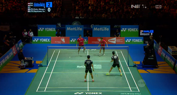 mdtvindonesia's tweet image. Dengan cepat di menit-menit awal Hendra/Ahsan sudah unggul neh pointnya makin semangat nonton #NETAllEngland2014