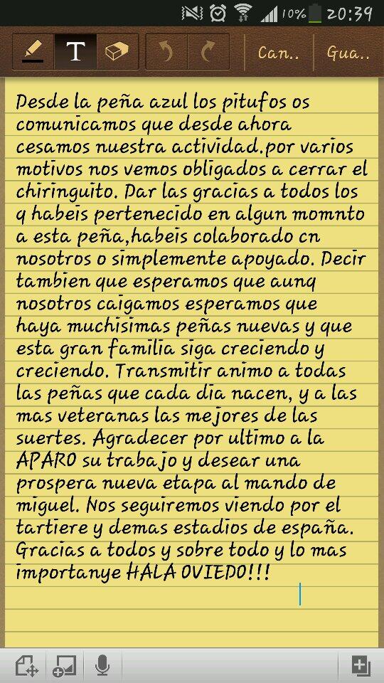 pitufos_rocf's tweet photo. Sintiendolo mucho esta humilde peña cesa su actividad.os dejamos una breve carta de despedida http://t.co/CPpK9u5Wky