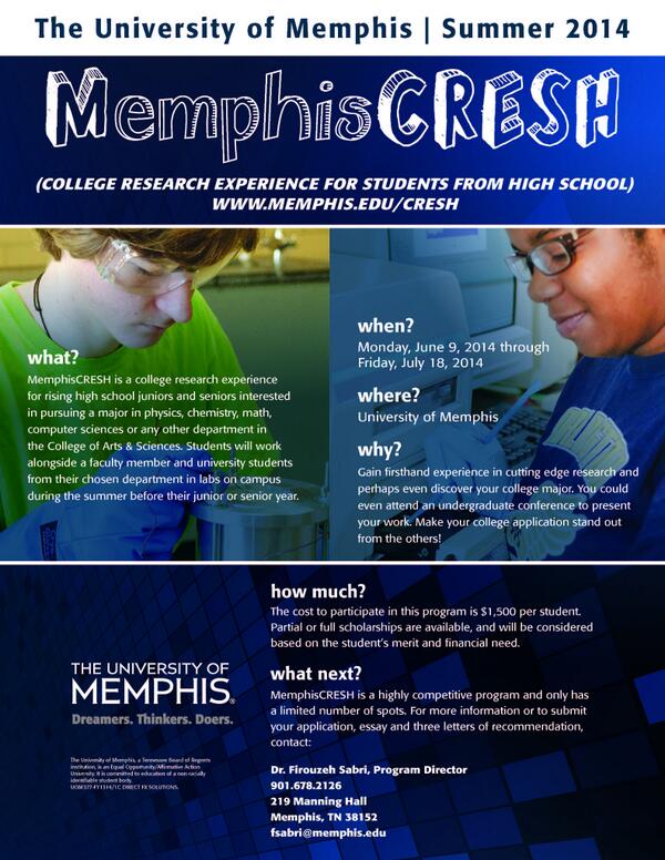 Check out this summer opportunity. Apply if interested.