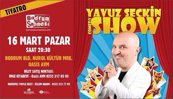 Bu Pazar gülmeye randevum var;) <a href="/yavuzseckin/">Yavuz Seçkin</a> <a href="/BodrumSahnesi/">Bodrumsahnesi</a>