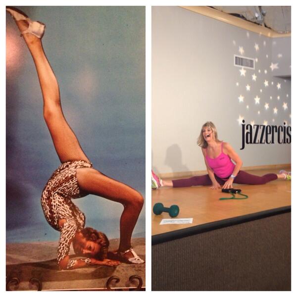 ShannaNelson's tweet photo. Here's the proof!  Yesterday and today! Happy B-day, Mom! @JazzerciseInc #jazzercisefounderceo http://t.co/EfSiks32LI