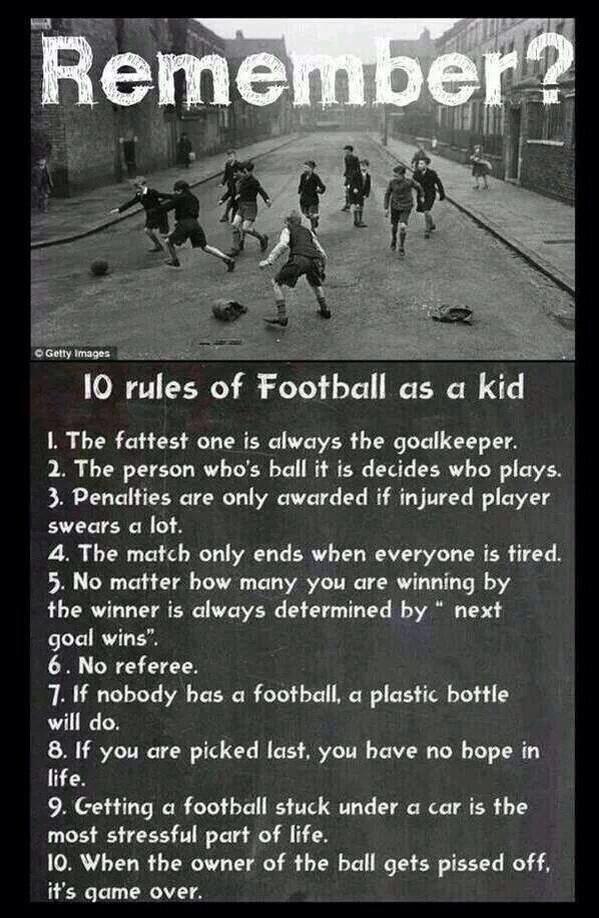 FootballingC's tweet image. Everyone knows about these rules as a kid